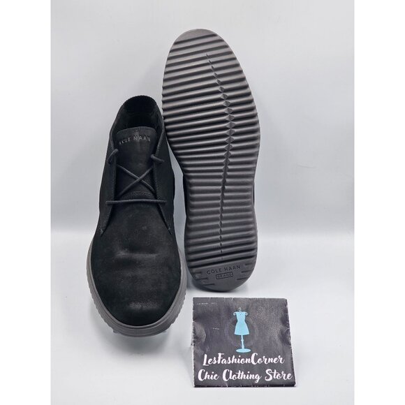 Cole Haan Men's Black Suede Lightweight Original Grand Chukka Boots Size 13 2955 - Picture 3 of 16
